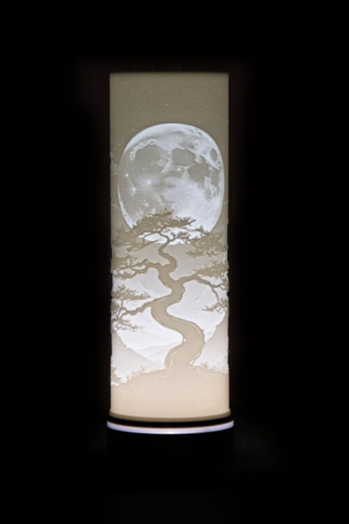 Lampe Tube Lithophane Relaxation
